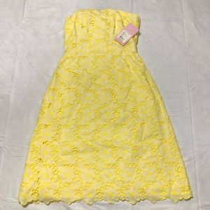 Lilly Pulitzer Yellow Floral Dress NWT